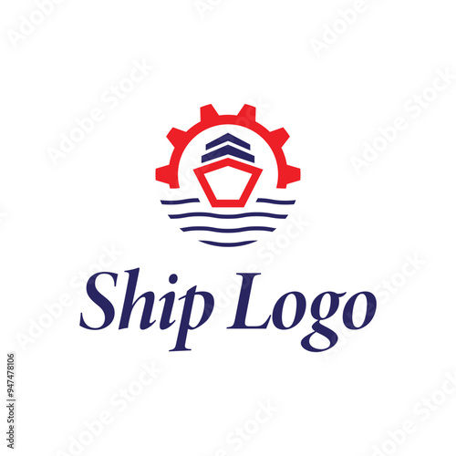 Gear Ship Logo Design