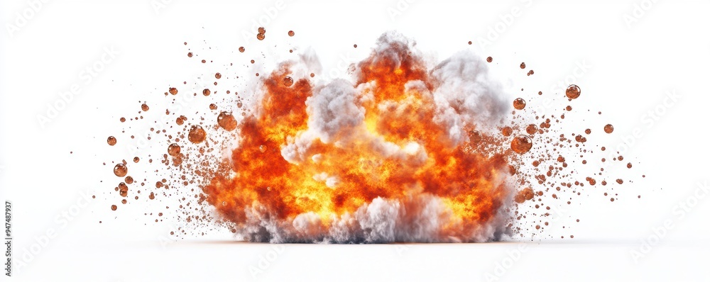 flammable methane gas bubbles rising in a swampy agricultural area, presented against a white background. flammable methane gas bubbles rising in a swampy agricultural area, presented against a white background.