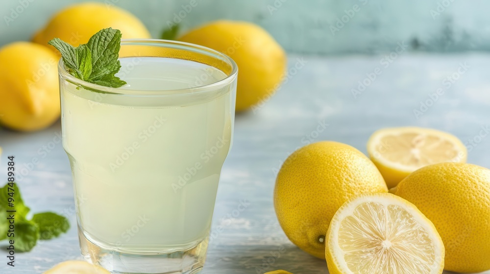 Fresh lemonade from Iran in a clear glass, lemonade, Iran, clear Fresh lemonade from Iran in a clear glass, lemonade, Iran, clear
