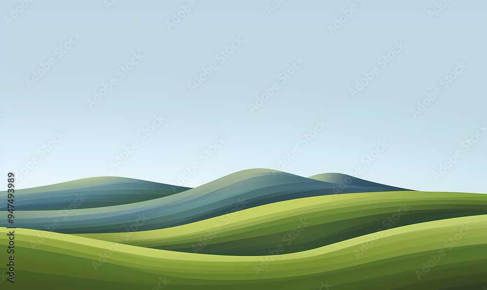 landscape with green grass and sky landscape with green grass and sky
