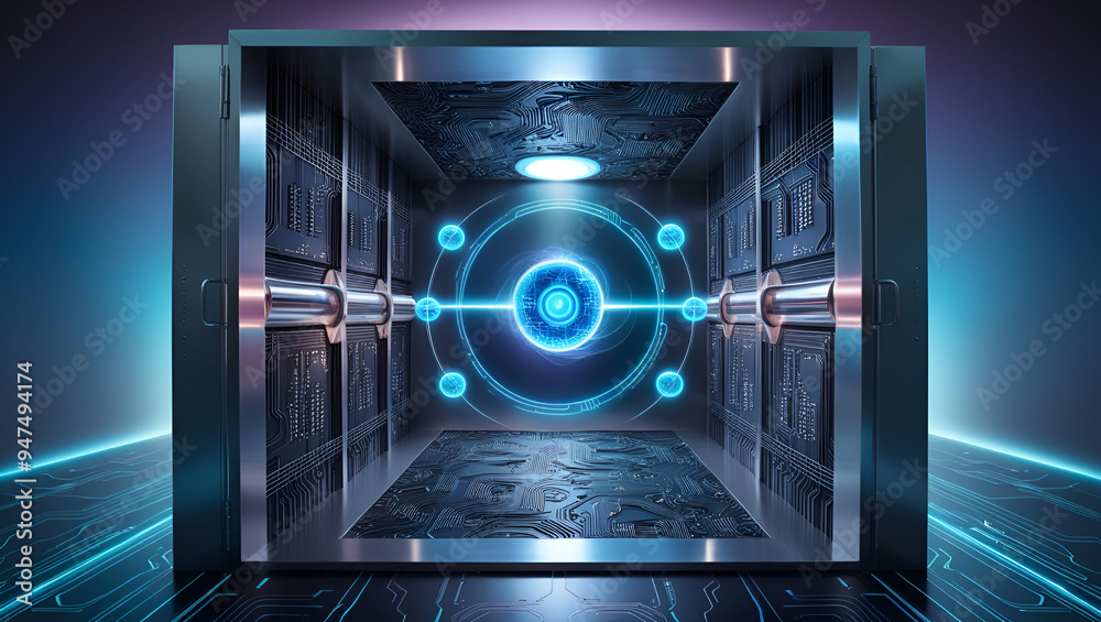 Title: A Futuristic High-Tech Illustration of Quantum
Title: A Futuristic High-Tech Illustration of Quantum