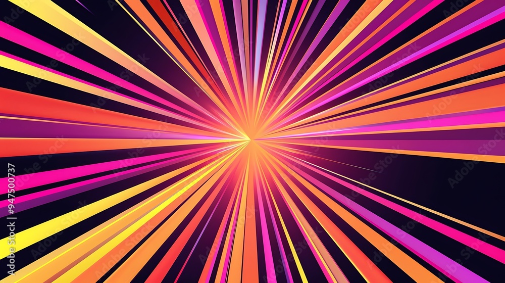 Abstract Retro Sunburst Illustration Abstract Retro Sunburst Illustration