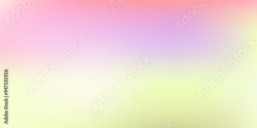 Smooth and blurry colorful gradient mesh background. Modern bright rainbow colors. Easy editable soft colored vector banner template.