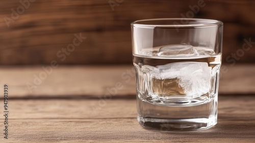 Ouzo from Greece in a short glass with ice, ouzo, Greece, short