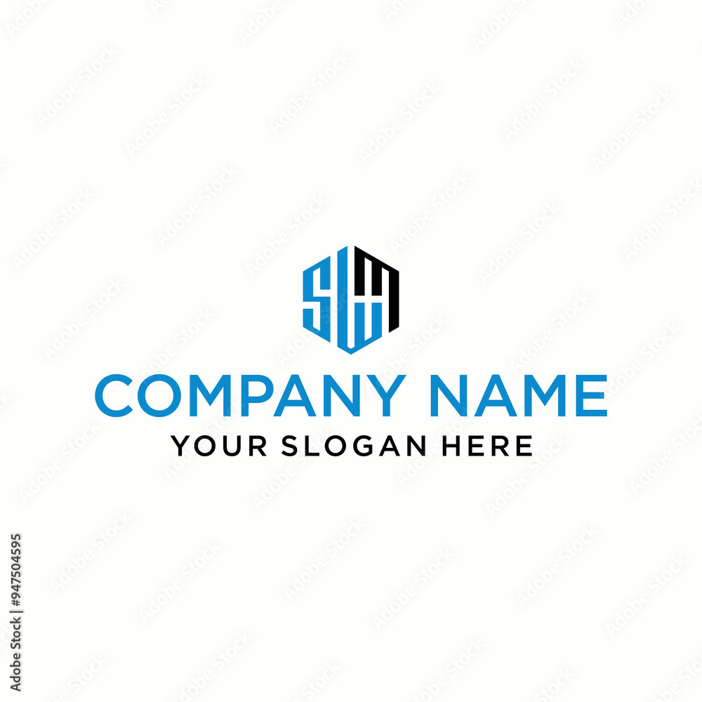 SWM letter logo in the form of hexagons and cube logos with letter designs for corporate identity SWM letter logo in the form of hexagons and cube logos with letter designs for corporate identity