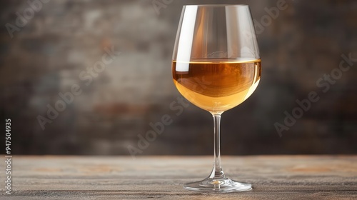 Tokaji wine from Hungary in a delicate wine glass, Tokaji wine, Hungary, wine