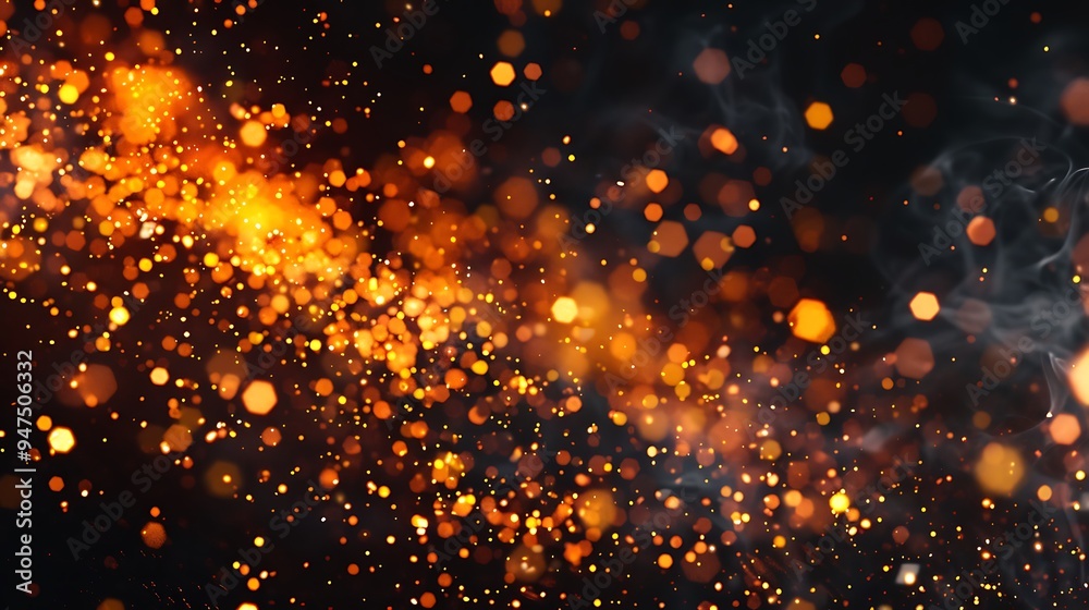 Abstract Fire and Smoke Background Abstract Fire and Smoke Background