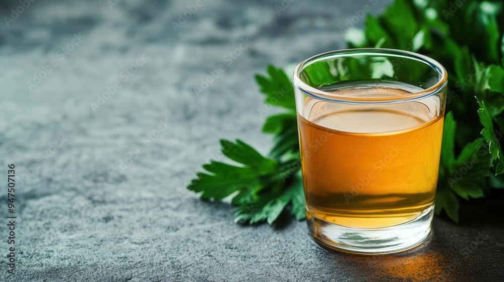 Mead from Russia in a shot glass, mead, Russia, shot Mead from Russia in a shot glass, mead, Russia, shot