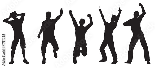  people_dancing, Vector illustration.
