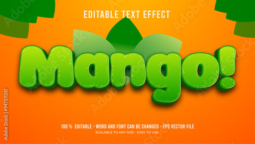 mango editable text effect