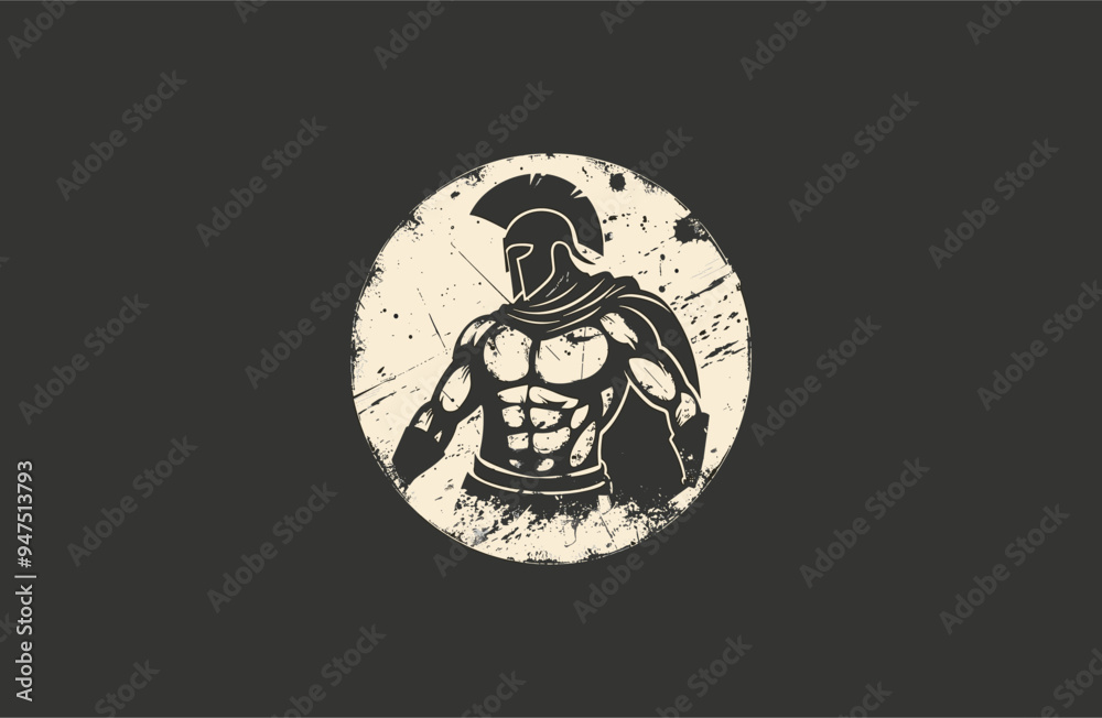 Spartan logo style icon design template flat vector Spartan logo style icon design template flat vector