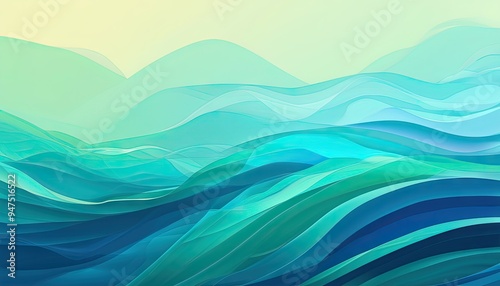 abstract blue wave background