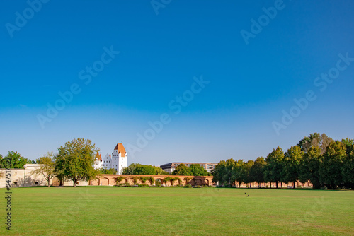 beautiful sunny day in the park, klenzepark, ingolstadt photo