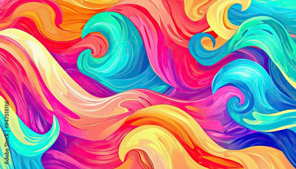abstract colorful background with waves abstract colorful background with waves