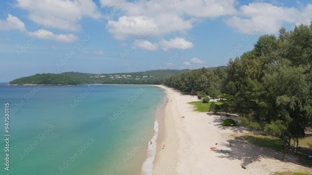 Drone view beach and sea ocean horizon island. Phuket, thailand. Drone view beach and sea ocean horizon island. Phuket, thailand.