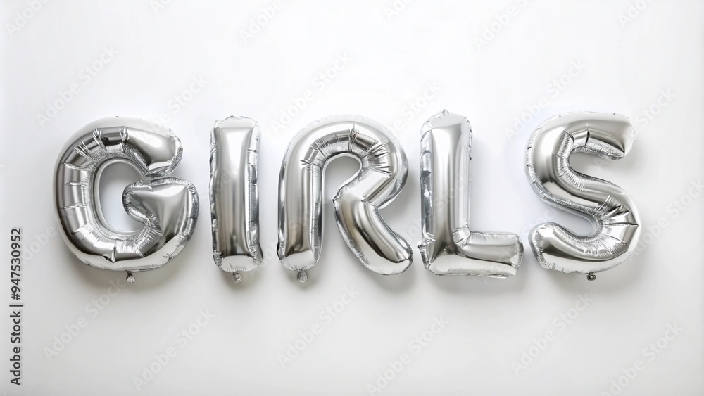 A balloon shaped message on white background A balloon shaped message on white background