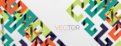 Color bend lines with shadow texture effect. Vector Illustration For Wallpaper, Banner, Background, Card, Book Illustration, landing page