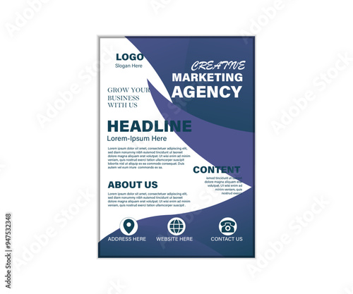 Flyer design, paper, corporate, layout, template, vector, color, white, blue, sign, presentation, card, brochure, concept, creative, banner, flier, website, icon, label, marketing, page, cover, 