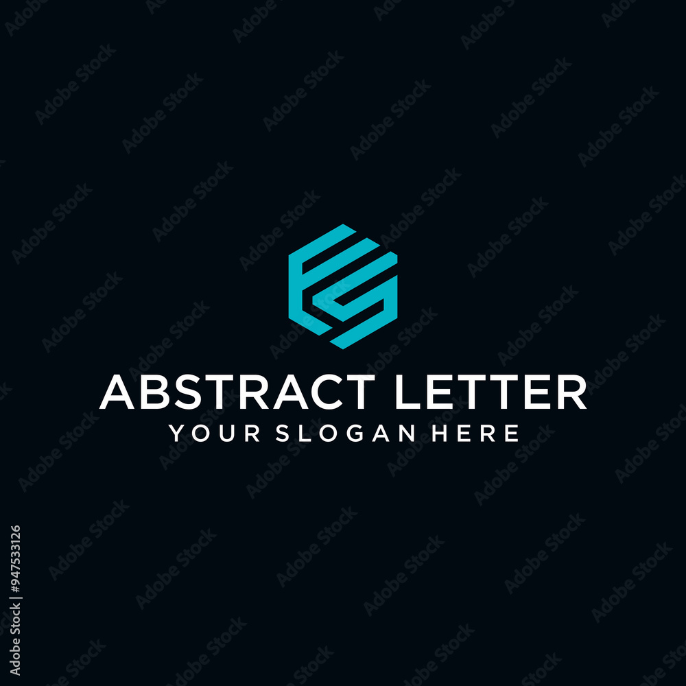 FS letter logo in the form of hexagons and cube logos with letter designs for corporate identity FS letter logo in the form of hexagons and cube logos with letter designs for corporate identity