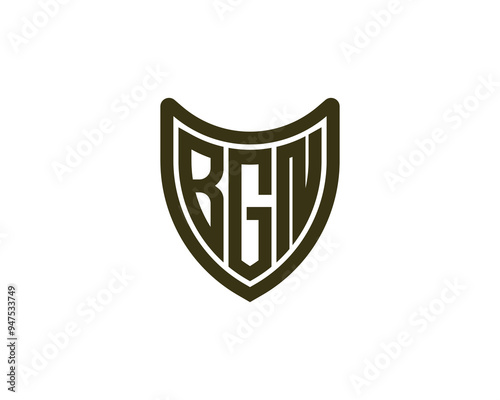 BGN Logo design vector template. BGN photo