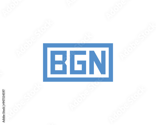 BGN Logo design vector template. BGN photo