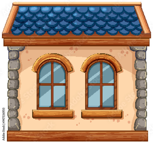 Charming Cartoon House Illustration