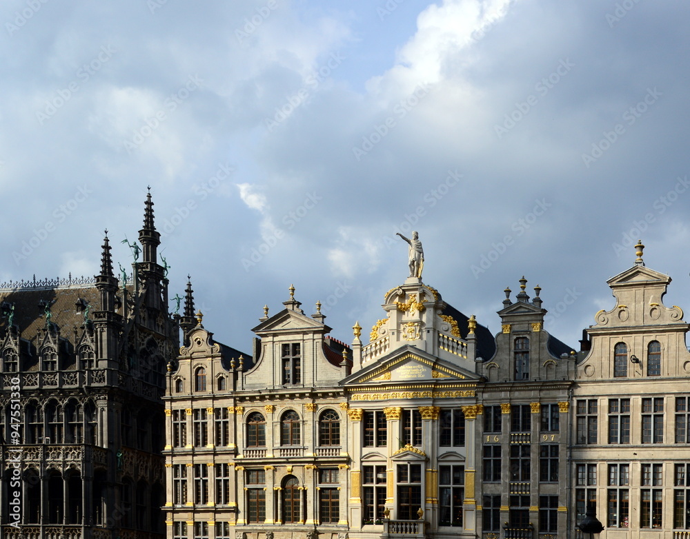 Historical Building on the Grand Place in the Old Town of Brussels, the Capital of Belgium Historical Building on the Grand Place in the Old Town of Brussels, the Capital of Belgium