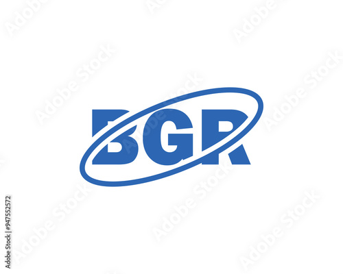 BGR logo design vector template BGR photo