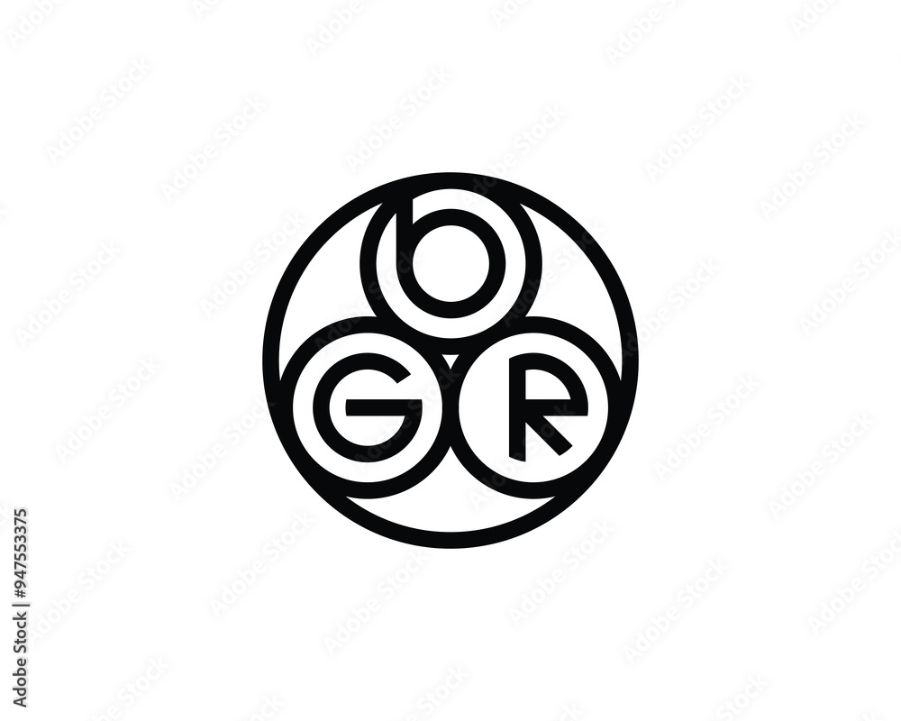 BGR logo design vector template BGR BGR logo design vector template BGR