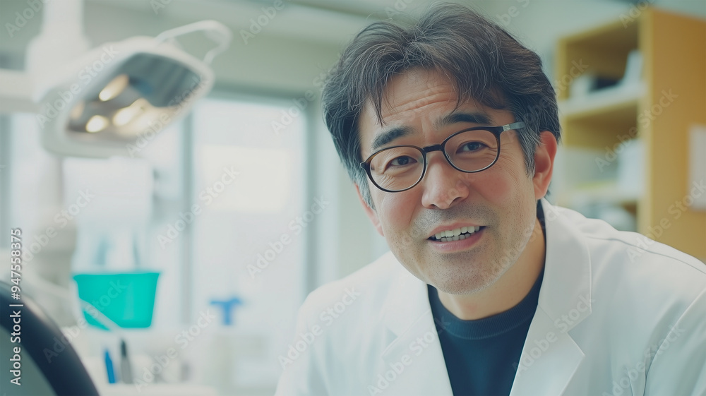 子どもの歯を診察する歯科医