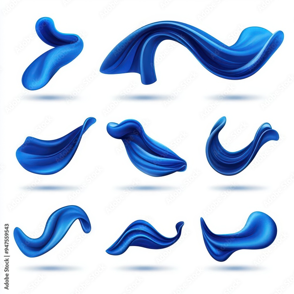 Vector set of swirling air currents, minimal and dynamic element Vector set of swirling air currents, minimal and dynamic element
