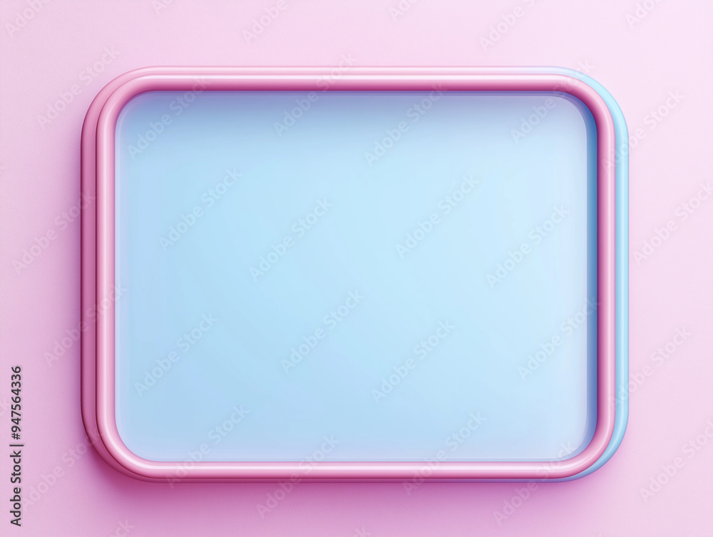 a 3D rectangular frame , soft pastel and vibrant hues, and subtle gradient edges, minimalist and modern a 3D rectangular frame , soft pastel and vibrant hues, and subtle gradient edges, minimalist and modern