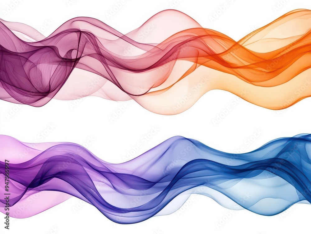 Abstract air current vectors, dynamic and smooth modern set Abstract air current vectors, dynamic and smooth modern set