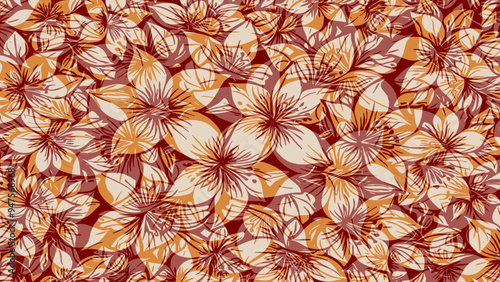 Botanical background. Abstract plant shapes. Minimalist illustration for printing on wall decorations.
