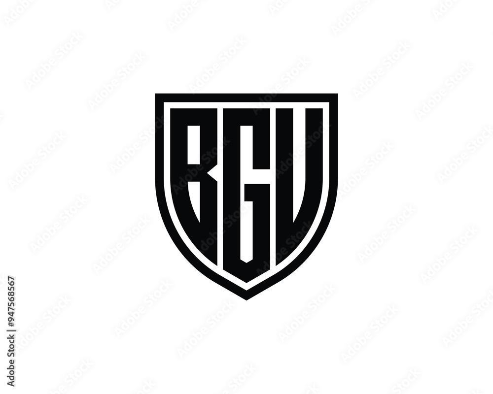 BGU logo design vector template. BGU BGU logo design vector template. BGU
