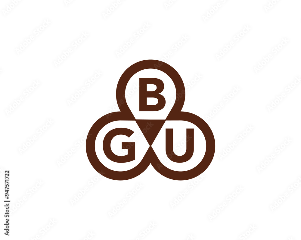 BGU logo design vector template. BGU BGU logo design vector template. BGU
