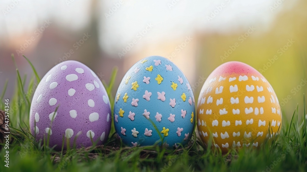 Beautiful colorful easter eggs background copy space Beautiful colorful easter eggs background copy space