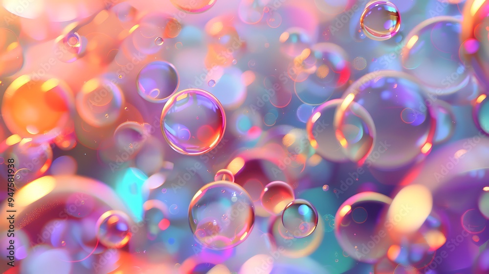 Abstract Spheres in Rainbow Colors Abstract Spheres in Rainbow Colors