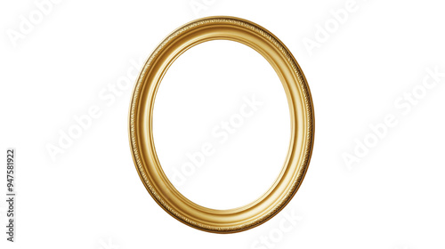 Vintage oval gold photo frame