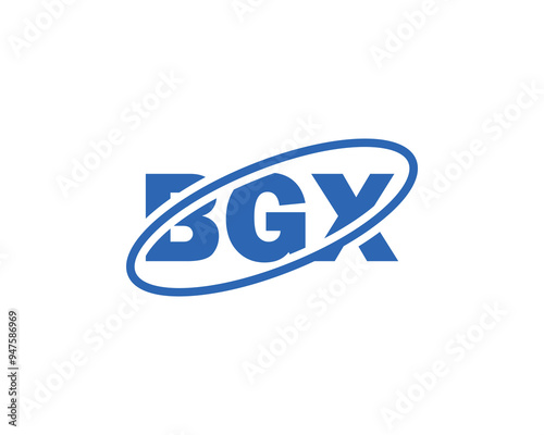 BGX logo design vector template. BGX