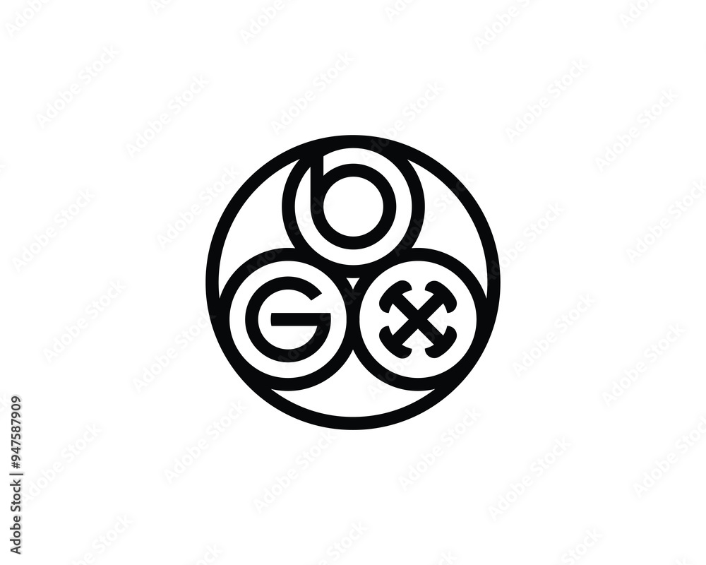 BGX logo design vector template. BGX BGX logo design vector template. BGX