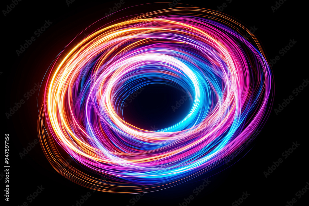 An abstract neon vortex, a whirlpool of luminescent colors and energy.
An abstract neon vortex, a whirlpool of luminescent colors and energy.