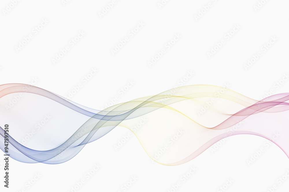 Abstract colorful smooth lines, wave on white background. Design element. Abstract colorful smooth lines, wave on white background. Design element.