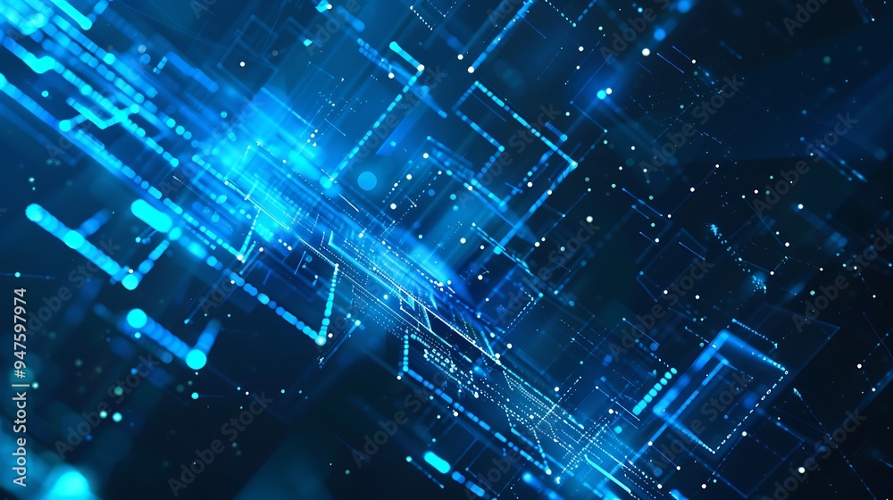 Obraz premium Abstract Digital Data Flow