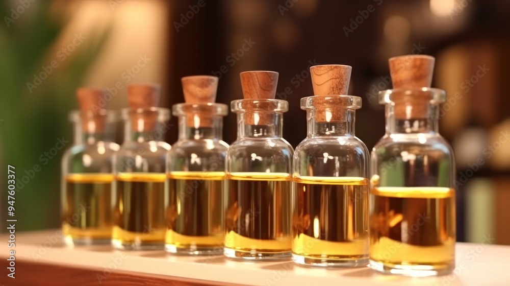 Bottles of Essential Oils Bottles of Essential Oils