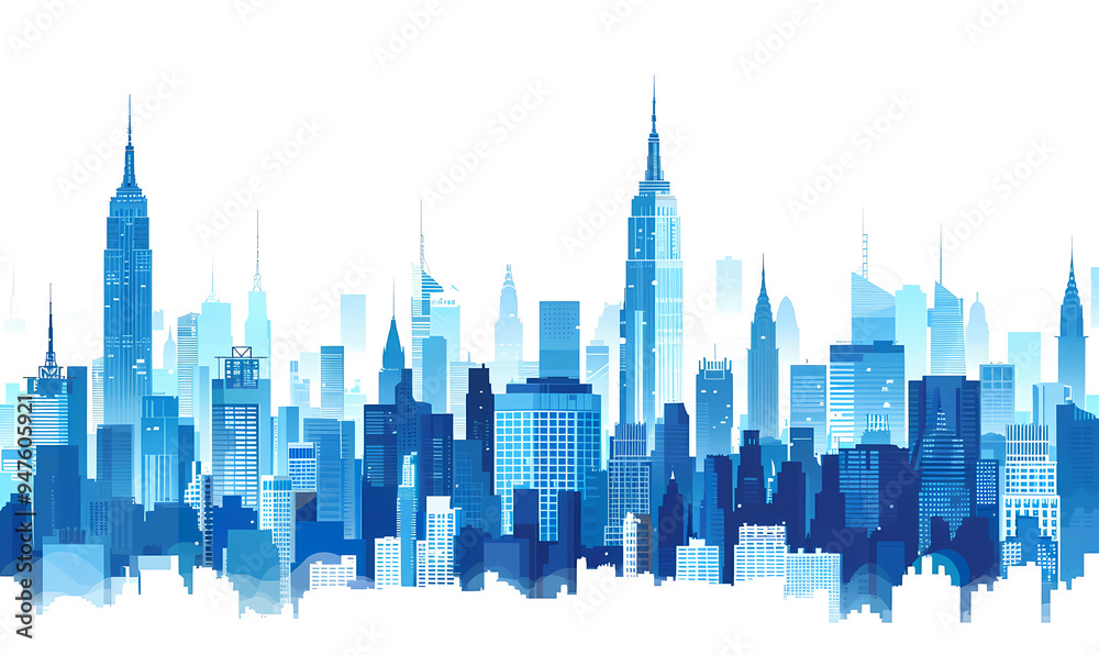 blue city skyline blue city skyline