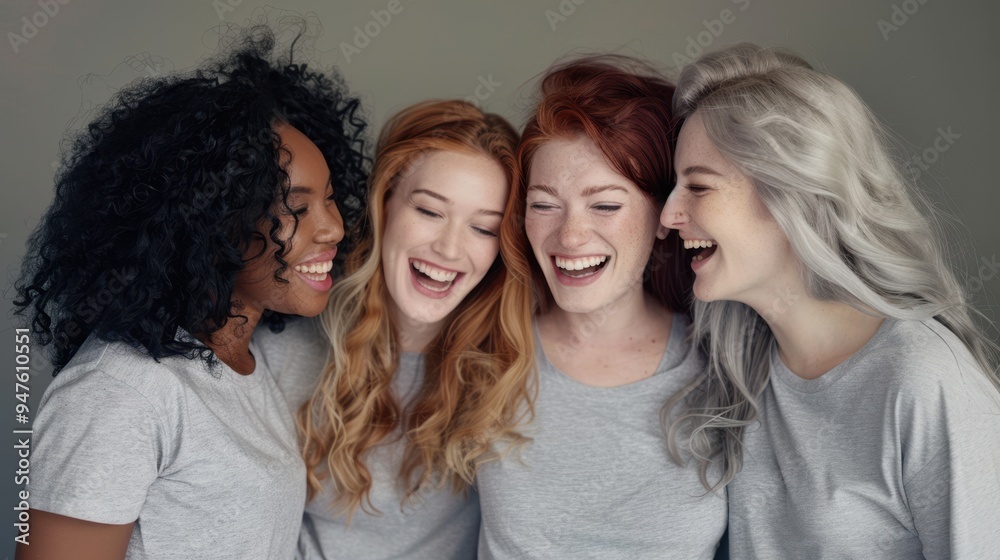 Obraz premium The Joyful Group of Friends
