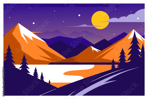 Serene Minimalist Landscapes: Perfect for Tranquil Settings