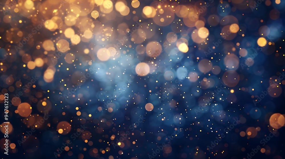 Golden Bokeh Lights Abstract Background Golden Bokeh Lights Abstract Background