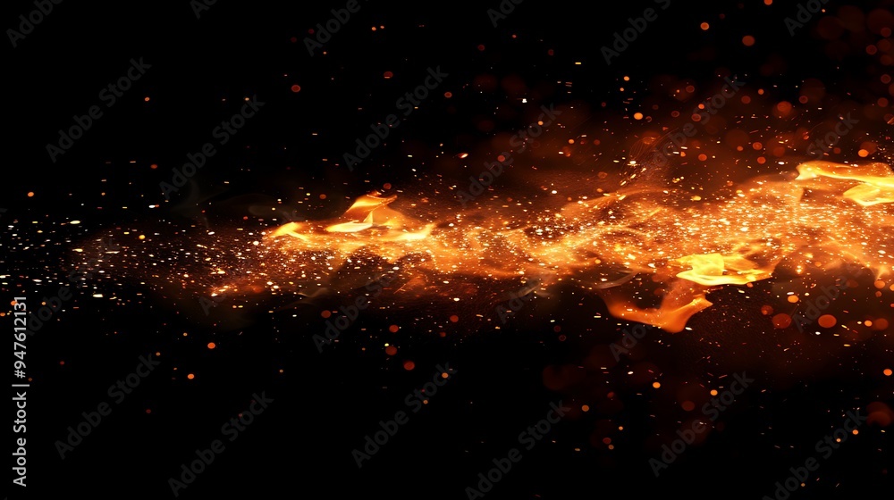 Abstract Fire and Sparkles